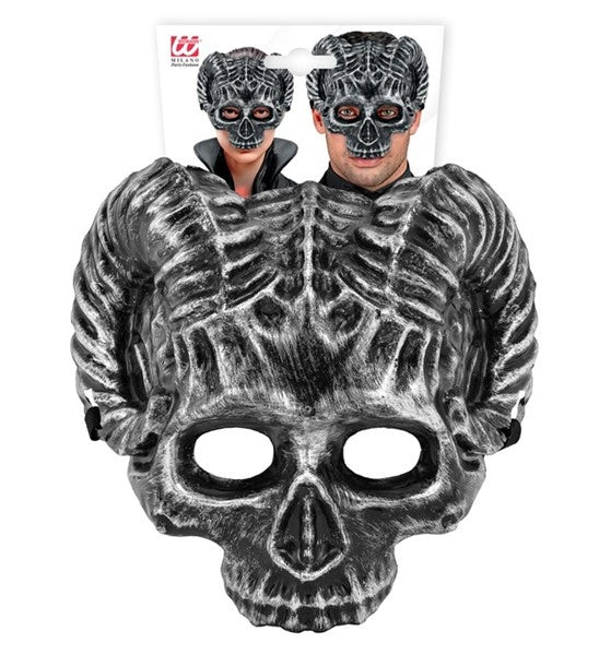 Maschera a forma di teschio a corno di montone