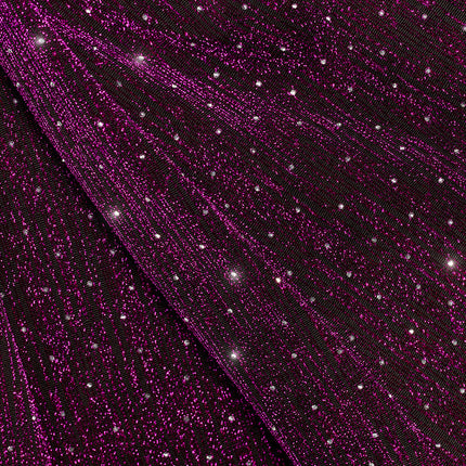 Pantaloni viola svasati da donna Glitter