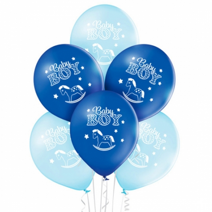 Palloncini blu per neonati maschietti, 30 cm, 10 pezzi