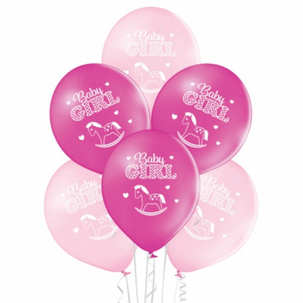 Palloncini rosa per neonata, 30 cm, 10 pezzi