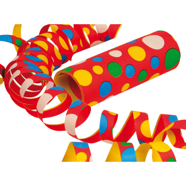 Puntini di serpentina colorati 4m 3pz