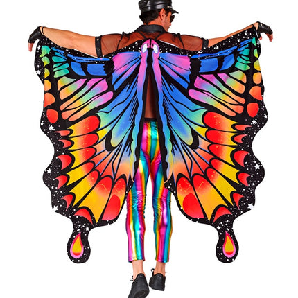 Ali di farfalla arcobaleno 175x140cm