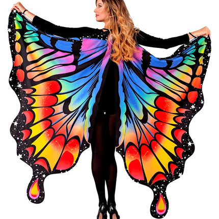 Ali di farfalla arcobaleno 175x140cm