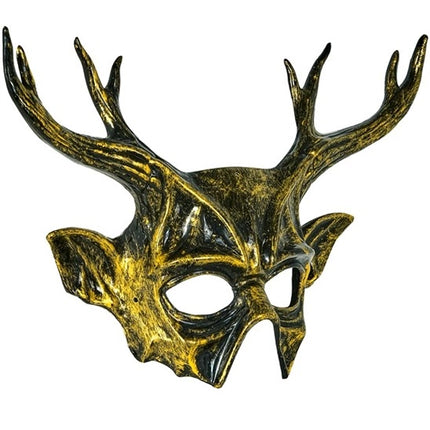 MASCHERA DA CAPRA CON CORNA - PLASTICA RIGIDA