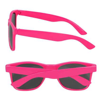 Occhiali da festa Pop rosa neon UV