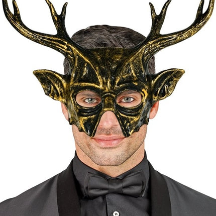 MASCHERA DA CAPRA CON CORNA - PLASTICA RIGIDA