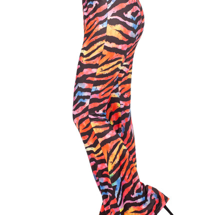 Pantaloni hippie tigre multicolore (V)