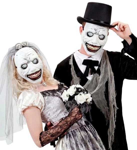 Maschera da mostro di Halloween con occhi sporgenti