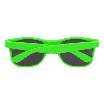 Occhiali da festa Pop verde neon UV