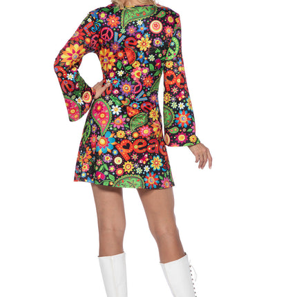 Abito hippie nero pace