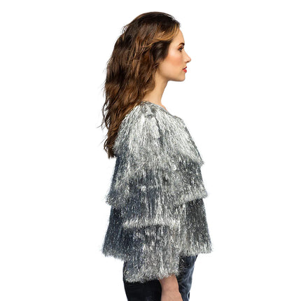 Giacca Festival flare argento (M/L)