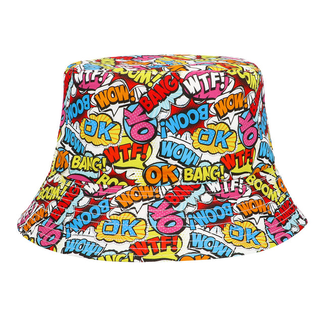 Cappello a secchiello Rave pop art