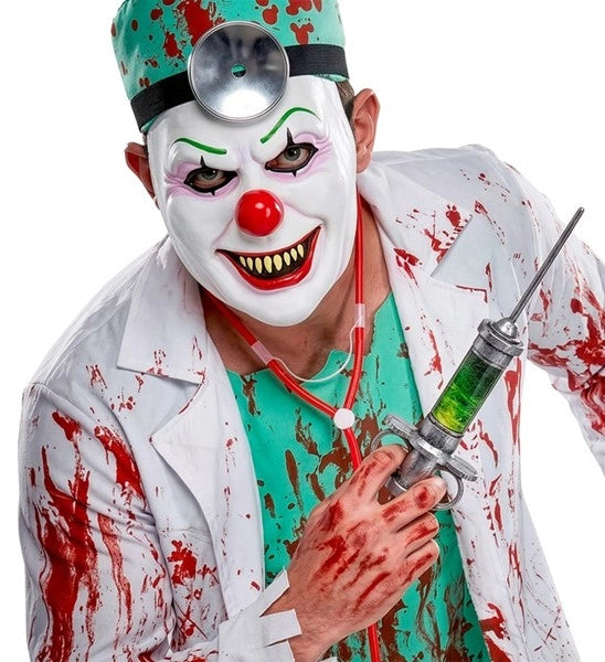 Maschera di Halloween "Clown cattivo" in lattice