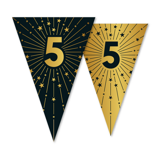 Ghirlanda 5 anni Oro Nero 10m