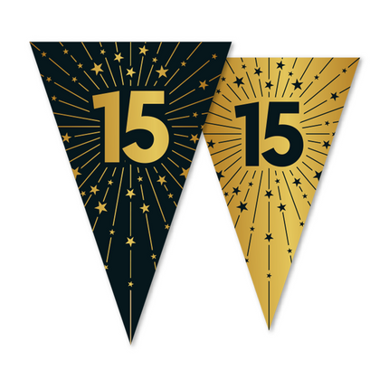 15 anni Ghirlanda Oro Nero 10m