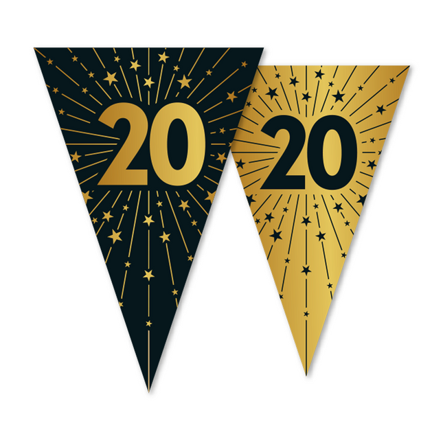 20 Anni Ghirlanda Oro Nero 10m