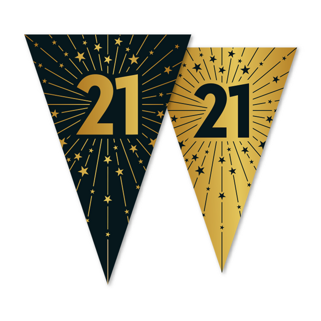 21 Anni Ghirlanda Oro Nero 10m