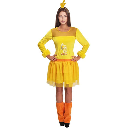 Titti Costume Donna Giallo Arancione