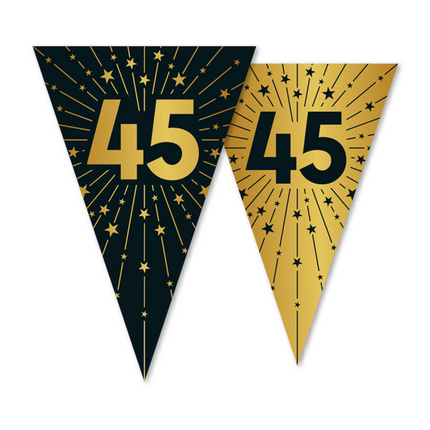 45 Anni Ghirlanda Oro Nero 10m