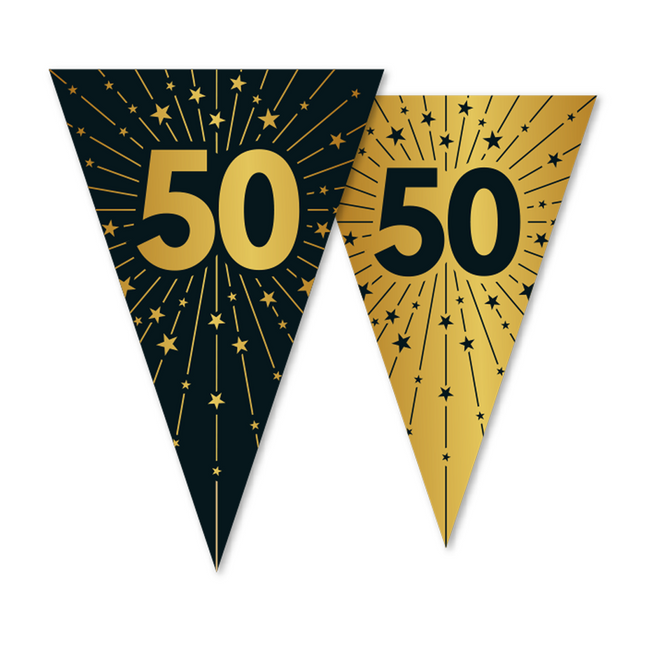 Ghirlanda 50 Anni Oro Nero 10m