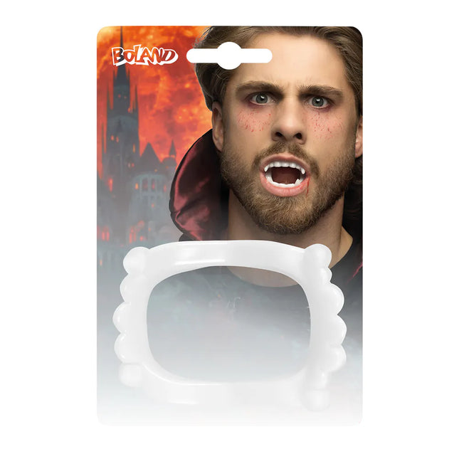 Denti finti di Halloween Vampiro bianco