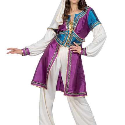 Costume arabo da donna 3 pezzi