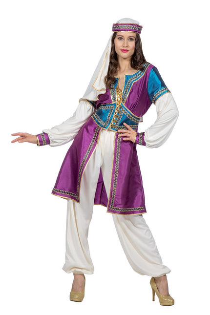 Costume arabo da donna 3 pezzi
