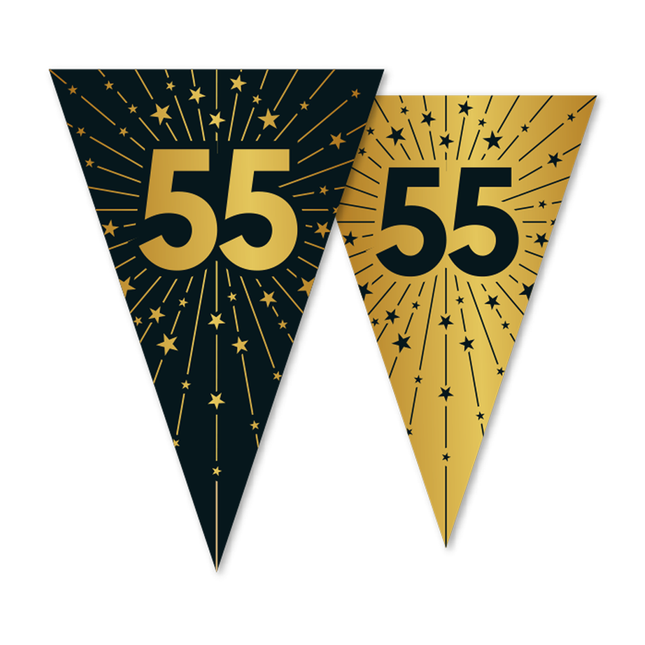 bandiera linea PET 10m stampa su 2 lati dimensione bandiera 20x30cm 55 Golden Celebrations