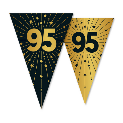 95 Anni Ghirlanda Oro Nero 10m