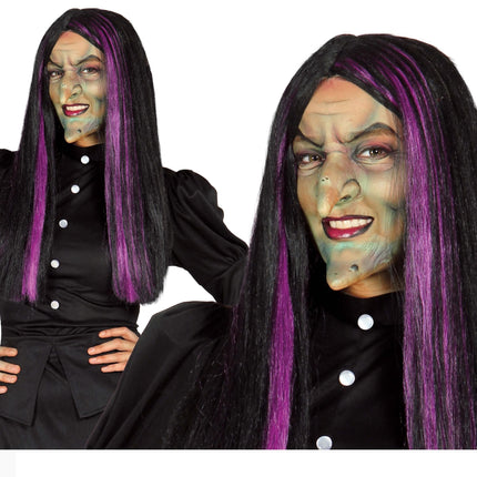 Parrucca Halloween Strega Nera