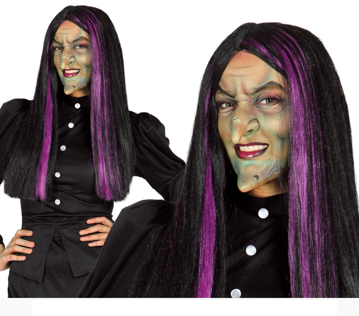 Parrucca Halloween Strega Nera