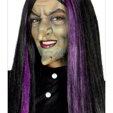 Parrucca Halloween Strega Nera