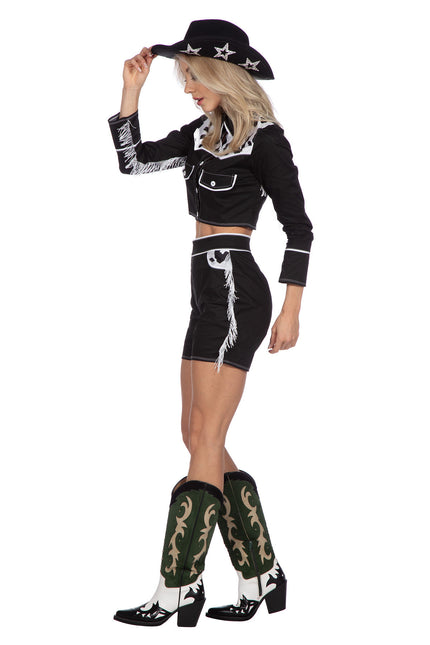 Costume da cowgirl donna nero