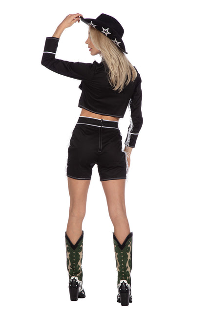 Costume da cowgirl donna nero