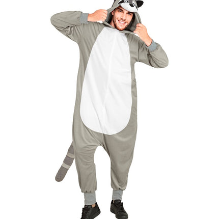 Tuta da procione con cappuccio