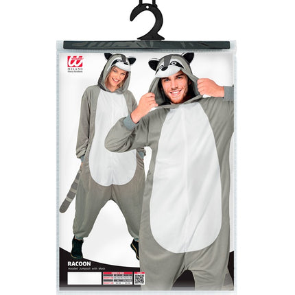 Tuta da procione con cappuccio