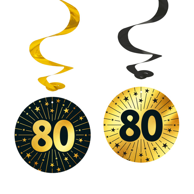 80 Anni Decorazione appesa 4 pezzi