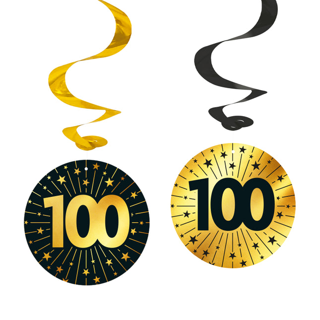 Decorazione da appendere 100 anni 4 pezzi