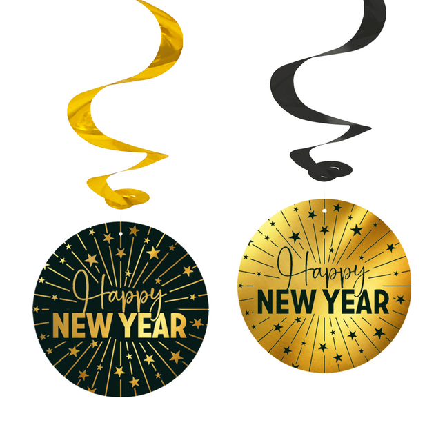 Decorazioni appese di Buon Anno 4 pezzi