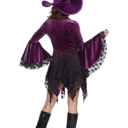 Abito da strega viola da donna
