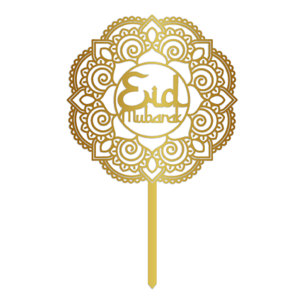 Cake topper Eid Mubarak Acrilico