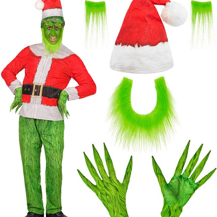 Costume da Grinch Rosso Verde