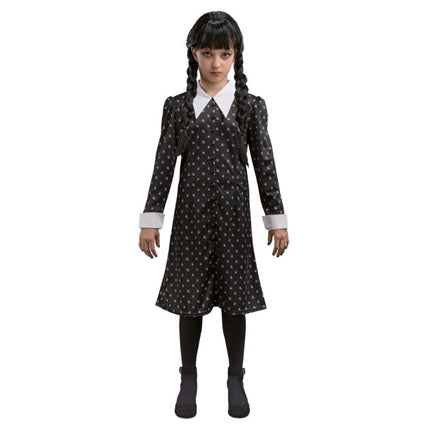 Abito nero da bambina "Wednesday"