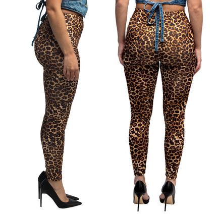 Leggings leopardati