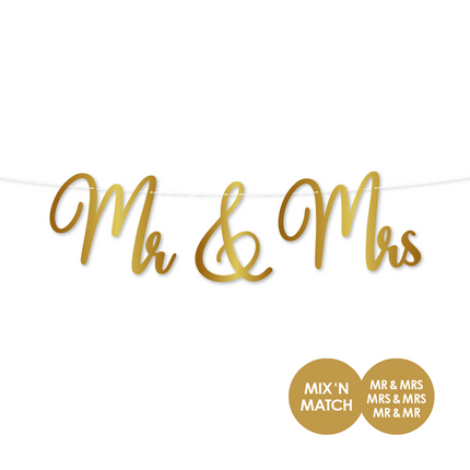 Ghirlanda nuziale Mr & Mrs