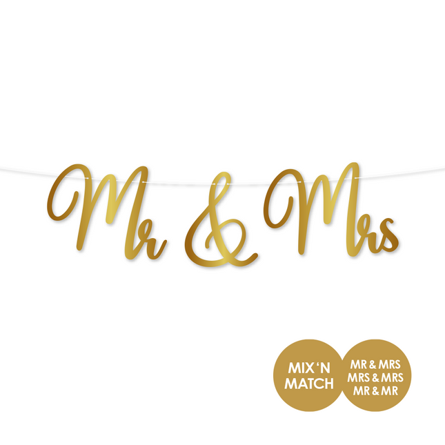 Ghirlanda nuziale Mr & Mrs