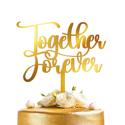 Toppers per cupcake nuziali Together Forever