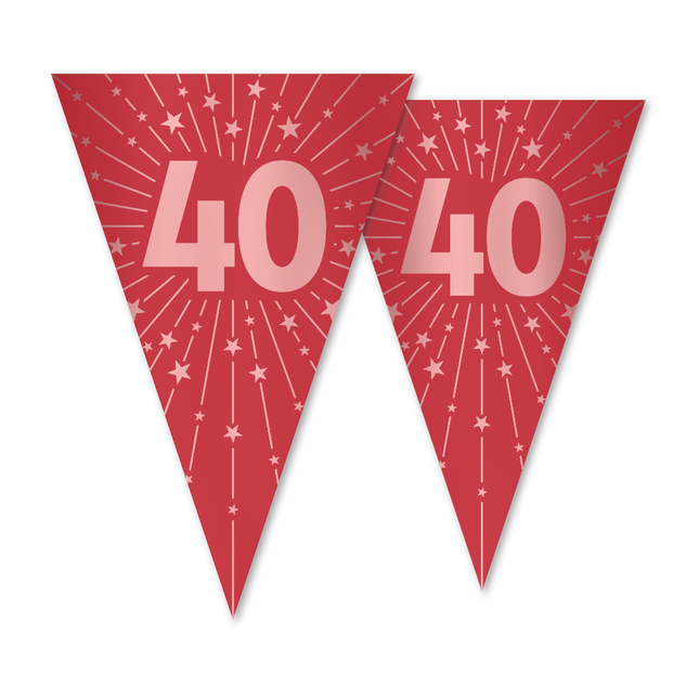 Filo per bandiere 40 PET Doppio 20x30cm Lunghezza 10 metri