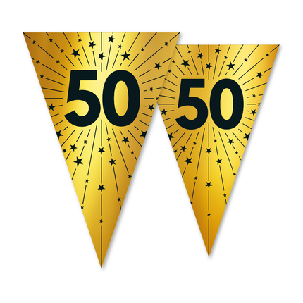 Flagline 50 PET Bifacciale 20x30cm Oro 10m