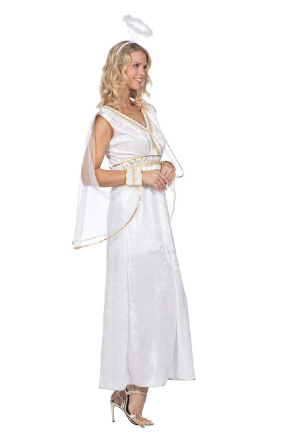 Vestito da angelo lungo